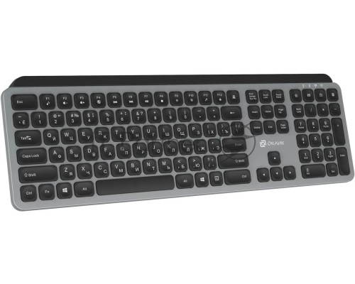 Клавиатура Оклик K859W беспроводная USB серый/черный (2002136)