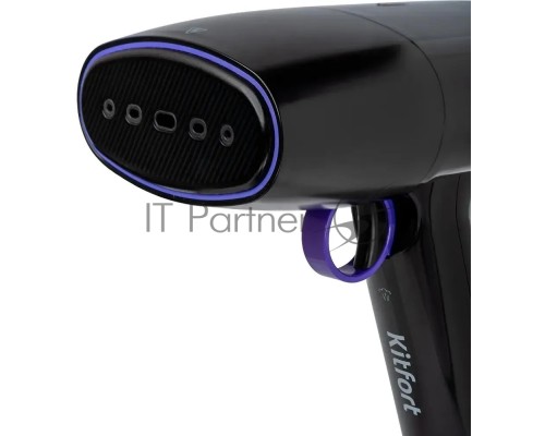 Отпариватель ручной Kitfort КТ-9114 1500Вт черный/фиолетовый