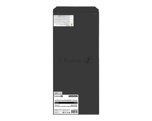 ИБП On-line ExeGate PowerExpert TL-575-6kVA.240V.LCD.AVR.T.USB.RS232.SNMP <6000VA/6000W, On-Line, PF=1, LCD, клеммы, RS232, USB, SNMP-slot, встроенные батареи 12V 7.2Ah -20шт, возможность подключения до 4 внешних батарейных блоков 240В, Tower, металличес