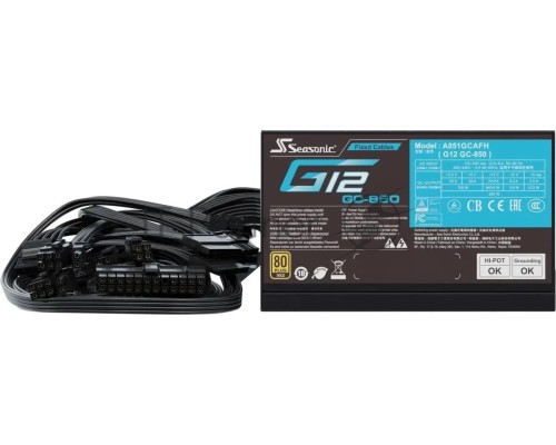 Блок питания Seasonic ATX 850W G12 GC-850 80+ gold (20+4pin) APFC 120mm fan 6xSATA RTL