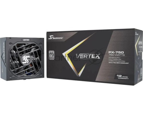 Блок питания Seasonic ATX 750W VERTEX PX-750 80+ platinum (20+4pin) APFC 135mm fan 6xSATA Cab Manag RTL