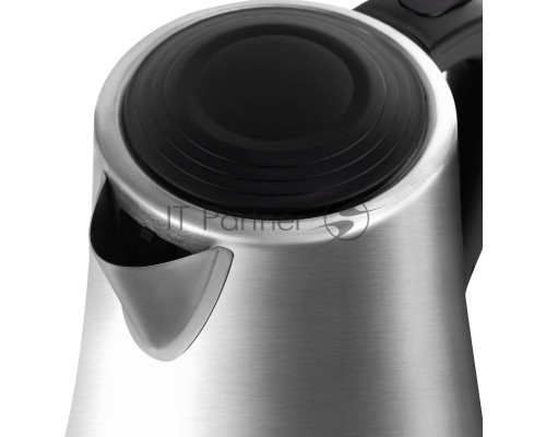 Чайник электрический Vitek VT-7073 серебристый/черный 1.7л. 2200Вт корпус: металл/пластик
