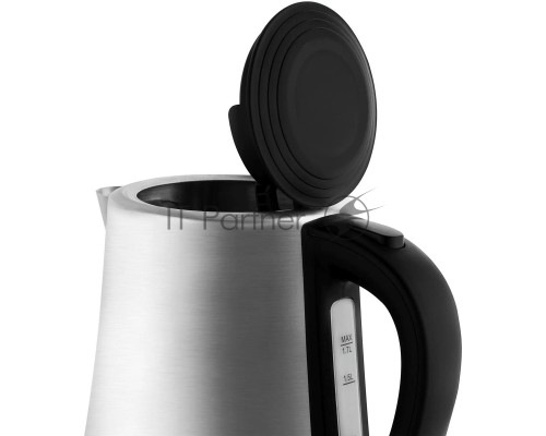 Чайник электрический Vitek VT-7073 серебристый/черный 1.7л. 2200Вт корпус: металл/пластик