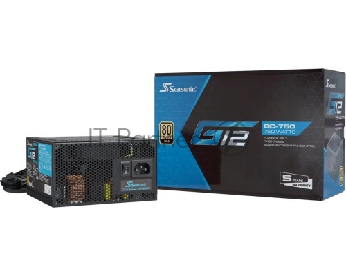 Блок питания Seasonic ATX 750W G12 GC-750 80+ gold (20+4pin) APFC 120mm fan 6xSATA RTL