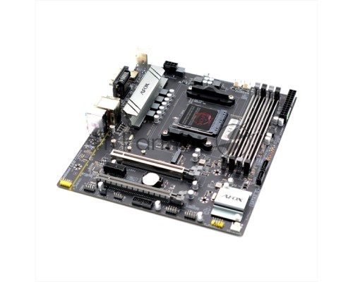 Материнская плата AFOX A520D4-MA5-V2, AM4, AMD A520, 2xDDR4, 4xSATA, 1xM.2, 1xPCI-E 3.0 x16, 2xPCI-E x1, 1xMini PCI-E, 1xHDMI, 1xVGA, 1x 1Gb LAN, 2xUSB-A 2.0, 4xUSB-A 3.0, 3x3.5 мм, 5.1, mATX