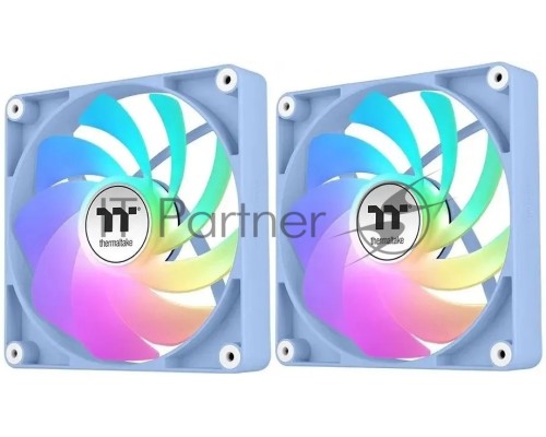 Вентилятор для корпуса Thermaltake CT140 Sync Hydrangea Reverse ARGB 140х140x25 голубой 4-pin 32.8дБ (упак.:2шт) (CL-F201-PL14BU-A) Ret