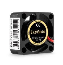 Вентилятор 5В DC ExeGate EX02510S2P-5 (25x25x10 мм, Sleeve bearing (подшипник скольжения), 2pin, 10000RPM, 22dBA)