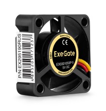 Вентилятор 5B DC ExeGate EX03010S3P-5 (30x30x10 мм, Sleeve bearing (подшипник скольжения), 3pin, 9000RPM, 25dBA)