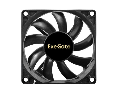 Вентилятор 12В DC ExeGate EX08015B3P (80x80x15 мм, 2-Ball (двойной шарикоподшипник), 3pin, 2000RPM, 21dBA)