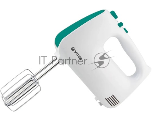 Миксер ручной Vitek VT-1490 белый/зеленый