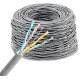 Кабель сетевой KingPrice KP-utp-c5e-0.5mm-CU-305m UTP 4 пары cat.5E solid 0.50мм Cu 305м серый