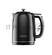 Чайник электрический Galaxy Line GL 0360 1.7л. 2200Вт черный корпус: нерж.сталь/пластик
