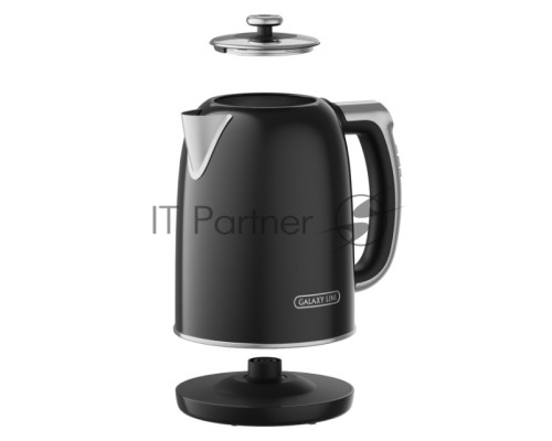 Чайник электрический Galaxy Line GL 0360 1.7л. 2200Вт черный корпус: нерж.сталь/пластик Чайник электрический Galaxy Line GL 0360 1.7л. 2200Вт черный корпус: нерж.сталь/пластик