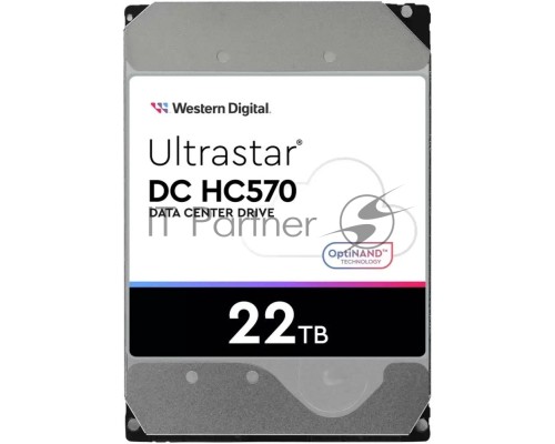 Жесткий диск HDD Western Digital Server Ultrastar DC HC570 WUH722222ALE6L4 22TB 7200rpm SATA-III 512Mb 3.5 Жесткий диск HDD Western Digital Server Ultrastar DC HC570 WUH722222ALE6L4 22TB 7200rpm SATA-III 512Mb 3.5