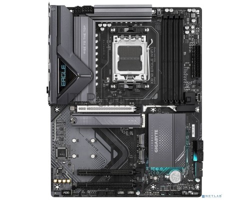 Материнская плата Gigabyte X870 EAGLE WIFI7, AM5, AMD X870, 4xDDR5, 4xSATA, 3xM.2, 1xPCI-E 5.0 x16, 2xPCI-E 3.0 x1, 1xHDMI, 1xUSB-C (DP), 1x 2.5Gb LAN, 4xUSB-A 2.0, 3xUSB-A 3.2 Gen 1, 1xUSB-A 3.2 Gen 2, 2xUSB-C 3.2 Gen 2 (USB4), 3x3.5 мм, 7.1, ATX