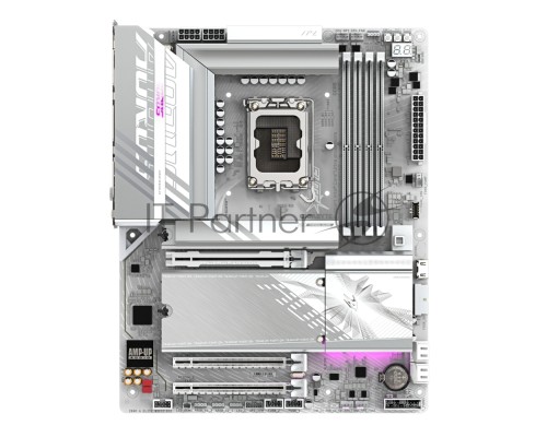 Материнская плата Gigabyte Z890 AORUS ELITE WIFI7 ICE, LGA 1851, Intel Z890, 4xDDR5, 4xSATA, 4xM.2, 1xPCI-E 5.0 x16, 2xPCI-E 4.0 x4, 1xDP, 1xUSB-C (DP), 1x 2.5Gb LAN, 4xUSB-A 2.0, 3xUSB-A 3.2 Gen 1, 2xUSB-A 3.2 Gen 2, 1xUSB-C 3.2 Gen 2 (Thunderbolt 4), 2