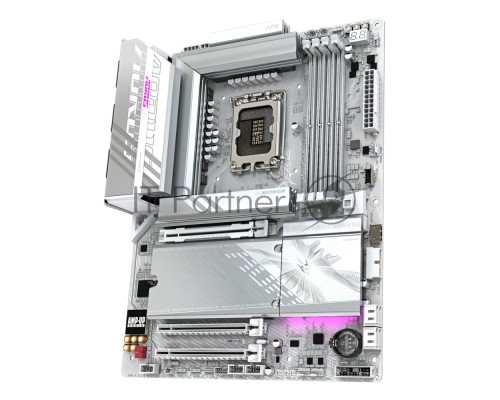 Материнская плата Gigabyte Z890 AORUS ELITE WIFI7 ICE, LGA 1851, Intel Z890, 4xDDR5, 4xSATA, 4xM.2, 1xPCI-E 5.0 x16, 2xPCI-E 4.0 x4, 1xDP, 1xUSB-C (DP), 1x 2.5Gb LAN, 4xUSB-A 2.0, 3xUSB-A 3.2 Gen 1, 2xUSB-A 3.2 Gen 2, 1xUSB-C 3.2 Gen 2 (Thunderbolt 4), 2