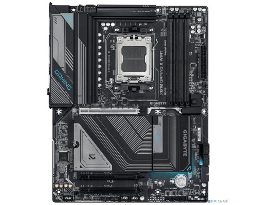 Материнская плата Gigabyte X870 GAMING X WIFI7, AM5, AMD X870, 4xDDR5, 4xSATA, 3xM.2, 1xPCI-E 5.0 x16, 2xPCI-E 3.0 x1, 1xHDMI, 1xUSB-C (DP), 1x 2.5Gb LAN, 4xUSB-A 2.0, 3xUSB-A 3.2 Gen 1, 1xUSB-A 3.2 Gen 2, 2xUSB-C 3.2 Gen 2 (USB4), 3x3.5 мм, 7.1, ATX