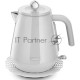 Чайник электрический Delonghi KBY2001.W 1.7л. 2200Вт белый корпус: металл/пластик