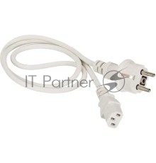 Шнур питания Lanmaster LAN-PP13/SH-10-WH C13-Schuko проводник.:3x0.75мм2 10м 220В 10А белый