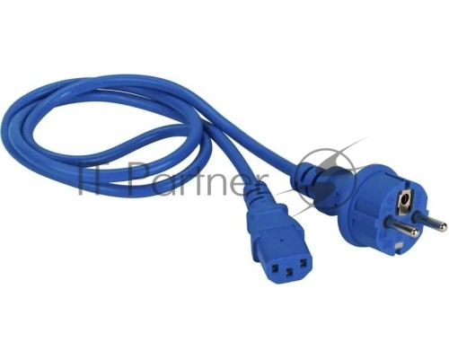 Шнур питания Lanmaster LAN-PP13/SH-7.0-BL C13-Schuko проводник.:3x0.75мм2 7м 220В 10А синий