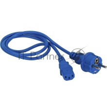 Шнур питания Lanmaster LAN-PP13/SH-10-BL C13-Schuko проводник.:3x0.75мм2 10м 220В 10А синий