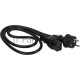 Шнур питания Lanmaster LAN-PP19/SH-0.5-BK C19-Schuko проводник.:3x1.5мм2 0.5м 220В 16А черный
