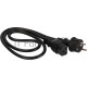 Шнур питания Lanmaster LAN-PP19/SH-0.5-BK C19-Schuko проводник.:3x1.5мм2 0.5м 220В 16А черный