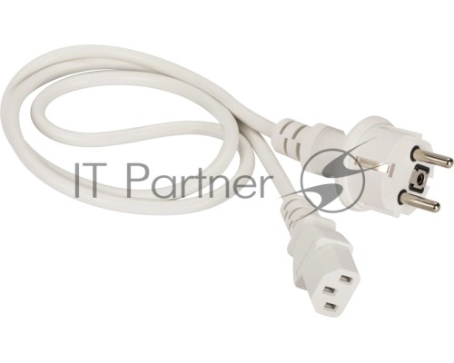 Шнур питания Lanmaster LAN-PP13/SH-0.5-WH C13-Schuko проводник.:3x0.75мм2 0.5м 220В 10А (упак.:1шт) белый