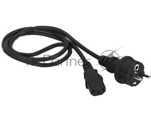 Шнур питания Lanmaster LAN-PP13/SH-10-BK C13-Schuko проводник.:3x0.75мм2 10м 250В 10А черный