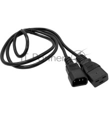 Шнур питания Lanmaster LAN-PP19/14-5.0-BK C19-С14 проводник.:3x0.75мм2 5м 220В 10А черный