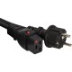 Шнур питания Lanmaster LAN-PP19L/SH-1.0-BK C19-Schuko проводник.:3x1.5мм2 1м 220В 16А черный