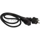 Шнур питания Lanmaster LAN-PP19L/SH-1.0-BK C19-Schuko проводник.:3x1.5мм2 1м 220В 16А черный