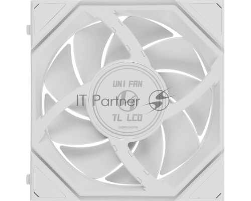 Вентилятор для корпуса Lian-Li Uni Fan TL 120 LCD ARGB 120х120x28 белый 7-pin 27дБ (упак.:3шт) (G99.12TLLCD3W.00) Ret
