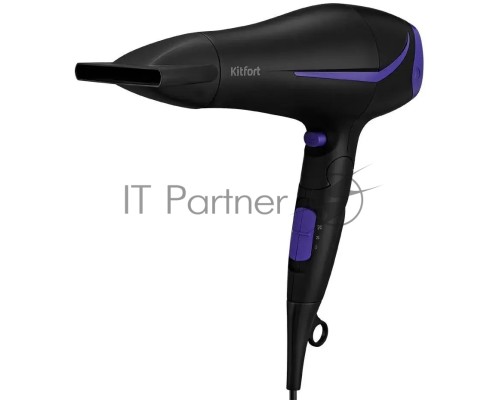 Фен Kitfort КТ-3230-1 черный/фиолетовый