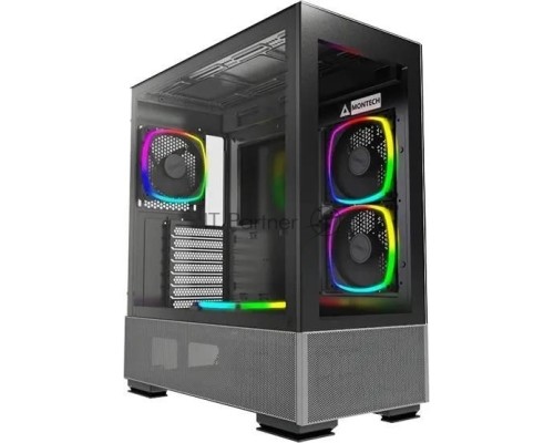 Компьютерный корпус Montech SKY TWO черный без БП ATX 3x140mm 2xUSB3.0 1xUSB3.1 audio bott PSU