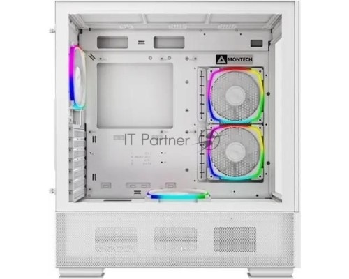 Компьютерный корпус Montech SKY TWO белый без БП ATX 3x140mm 2xUSB3.0 1xUSB3.1 audio bott PSU