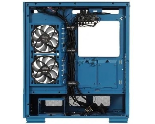 Компьютерный корпус Montech SKY TWO MOROCCO голубой без БП ATX 4x120mm 2xUSB3.0 1xUSB3.1 audio bott PSU