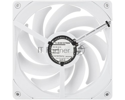Вентилятор для корпуса Thermalright TL-B14W Extreme 140х140x25 белый 4-pin 31.4дБ (упак.:1шт) (TL-B14W-EX) Ret