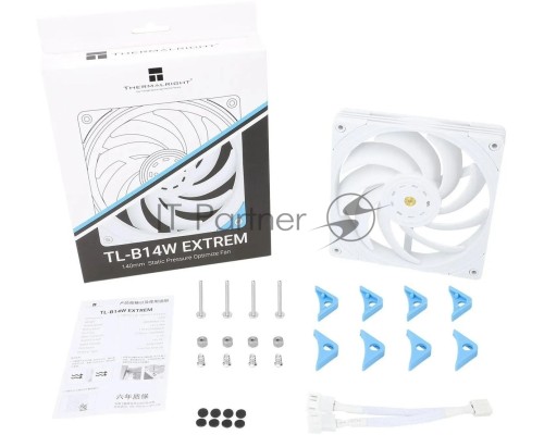 Вентилятор для корпуса Thermalright TL-B14W Extreme 140х140x25 белый 4-pin 31.4дБ (упак.:1шт) (TL-B14W-EX) Ret