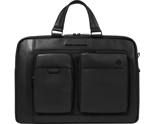 Сумка для ноутбука Piquadro Liko CA6203W131/N, натур.кожа/ткань, черный