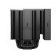 Кулер для процессора PCCooler RZ820 BK (289W, 4-pin PWM, 165mm, Al/Cu, 4x8mm+4x6mm, 1x140mm+1x150mm, 71.9CFM/86.7CFM, 27.1dBA/32dBA, 1500RPM/2200RPM, S: 1851/1700/1200/20XX/115X, AM5/AM4, black)