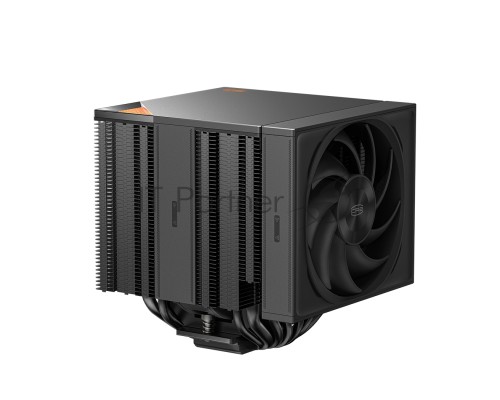 Кулер для процессора PCCooler RZ820 BK (289W, 4-pin PWM, 165mm, Al/Cu, 4x8mm+4x6mm, 1x140mm+1x150mm, 71.9CFM/86.7CFM, 27.1dBA/32dBA, 1500RPM/2200RPM, S: 1851/1700/1200/20XX/115X, AM5/AM4, black)