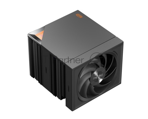 Кулер для процессора PCCooler RZ820 BK (289W, 4-pin PWM, 165mm, Al/Cu, 4x8mm+4x6mm, 1x140mm+1x150mm, 71.9CFM/86.7CFM, 27.1dBA/32dBA, 1500RPM/2200RPM, S: 1851/1700/1200/20XX/115X, AM5/AM4, black)