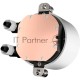 Система охлаждения/ PCCooler DA360 ARGB WH (280W, 360mm, White, ARGB/ Fans: 3x120mm, 72.1CFM, 33.8dBA, 1800RPM/ Pump height 55mm, 28dBA, 3000RPM, Rad thickness 27mm/ S: 1851, 1700, 1200, 20XX, 115X, AM5, AM4)