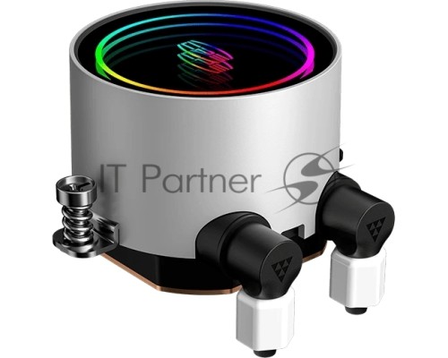 Система охлаждения/ PCCooler DA360 ARGB WH (280W, 360mm, White, ARGB/ Fans: 3x120mm, 72.1CFM, 33.8dBA, 1800RPM/ Pump height 55mm, 28dBA, 3000RPM, Rad thickness 27mm/ S: 1851, 1700, 1200, 20XX, 115X, AM5, AM4)