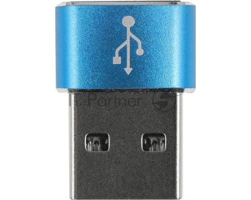 Адаптер Premier 6-071 USB 2.0 A(m) USB Type-C (f) синий (пакет)