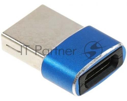 Адаптер Premier 6-071 USB 2.0 A(m) USB Type-C (f) синий (пакет)
