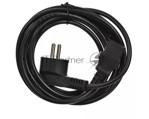 Кабель Premier 5-280 IEC C13 Евровилка угловой 3м (5-280(1.0) 3.0) черный (Bulk)