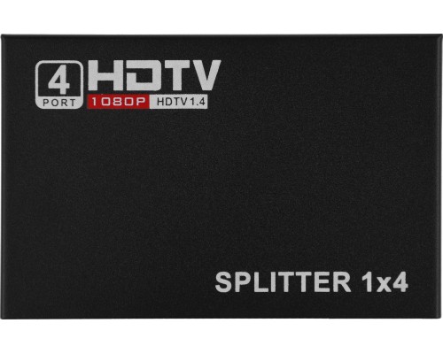 Сплиттер аудио-видео Premier 5-872-4 HDMI (f)/4xHDMI (f) черный